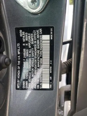 2020 HONDA CIVIC EX  