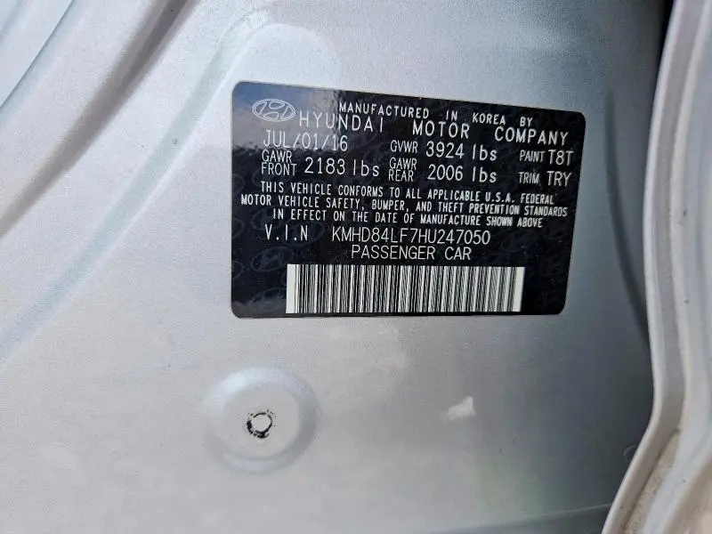 2017 HYUNDAI ELANTRA VALUE EDITION  