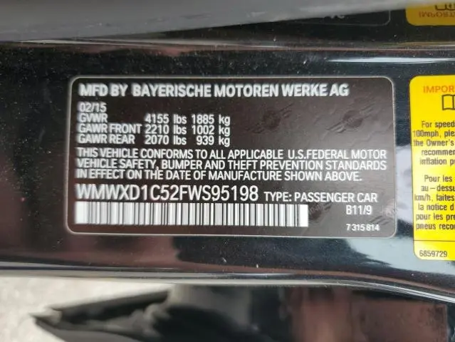 2015 MINI COOPER COUNTRYMAN JCW  