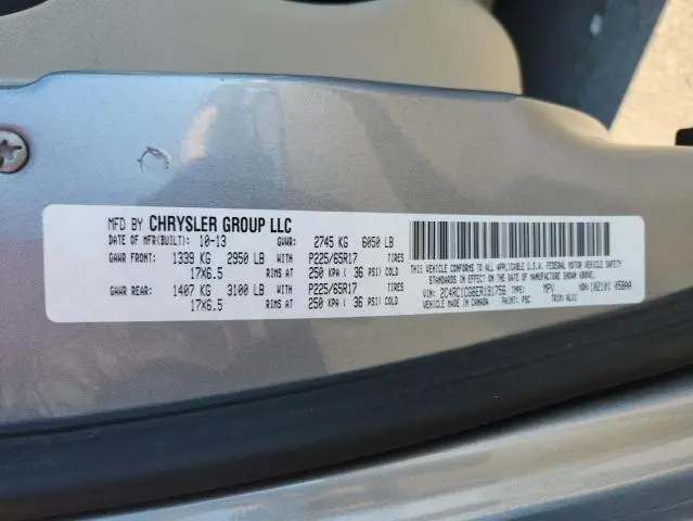 2014 CHRYSLER TOWN & COUNTRY TOURING L  