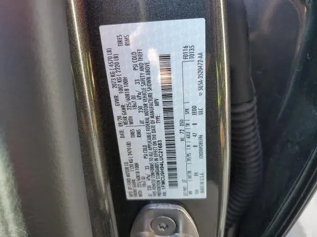 2020 FORD ESCAPE SEL  