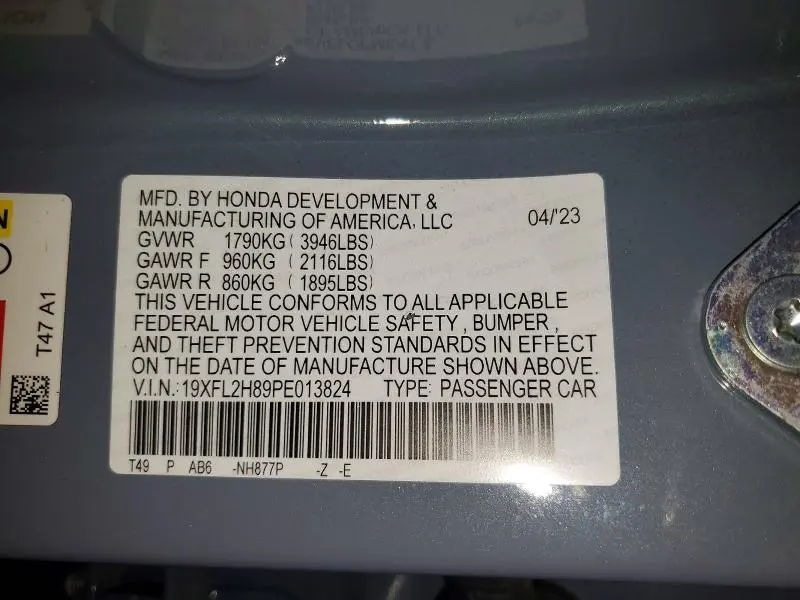 2023 HONDA CIVIC SPORT  