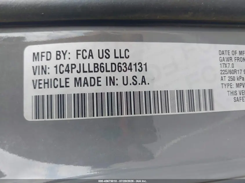 2020 JEEP CHEROKEE LATITUDE PLUS FWD