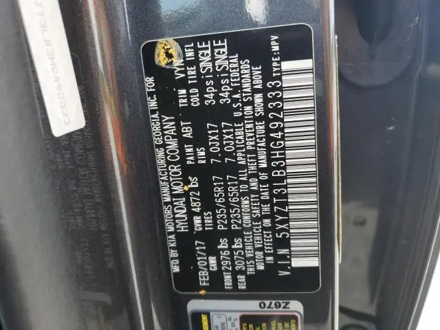 2017 HYUNDAI SANTA FE SPORT   