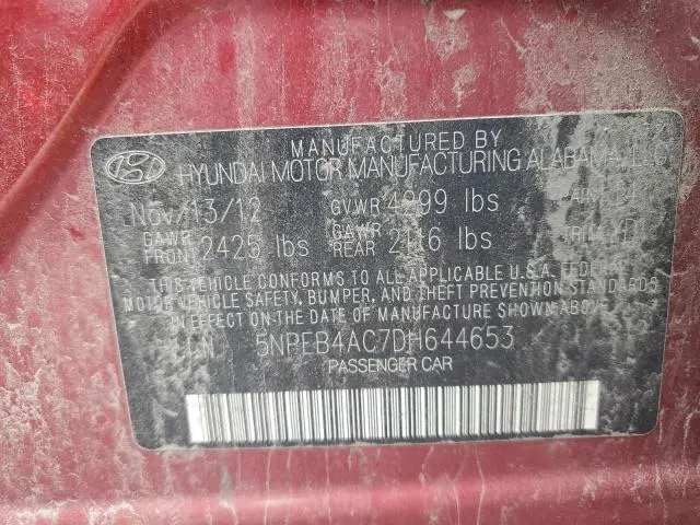 2013 HYUNDAI SONATA GLS