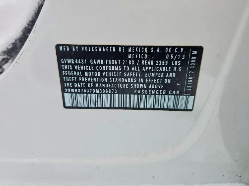 2013 VOLKSWAGEN JETTA HYBRID  