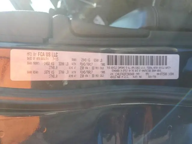 2015 JEEP GRAND CHEROKEE LAREDO