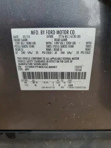 2014 FORD EXPLORER LIMITED  