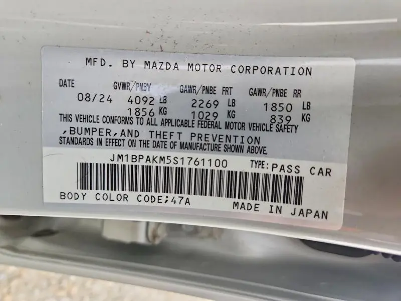 2025 MAZDA 3 SELECT SPORT  