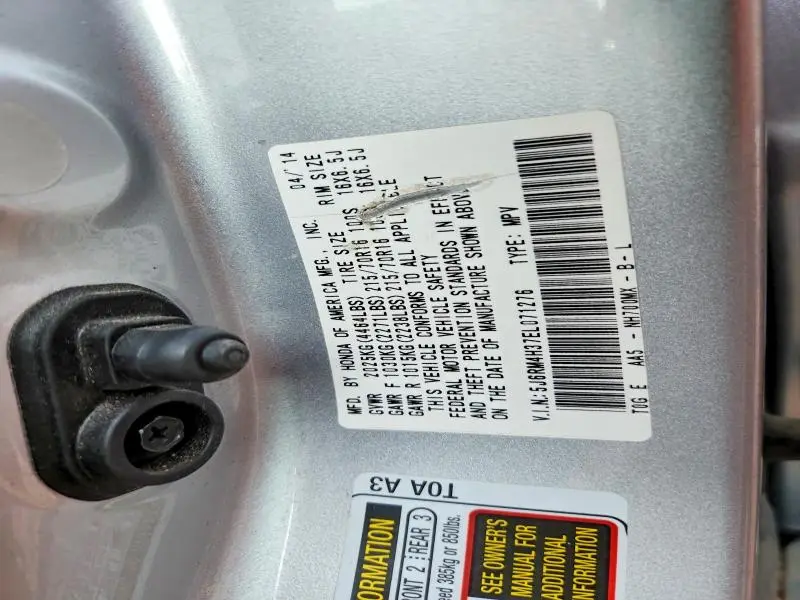 2014 HONDA CR-V LX  