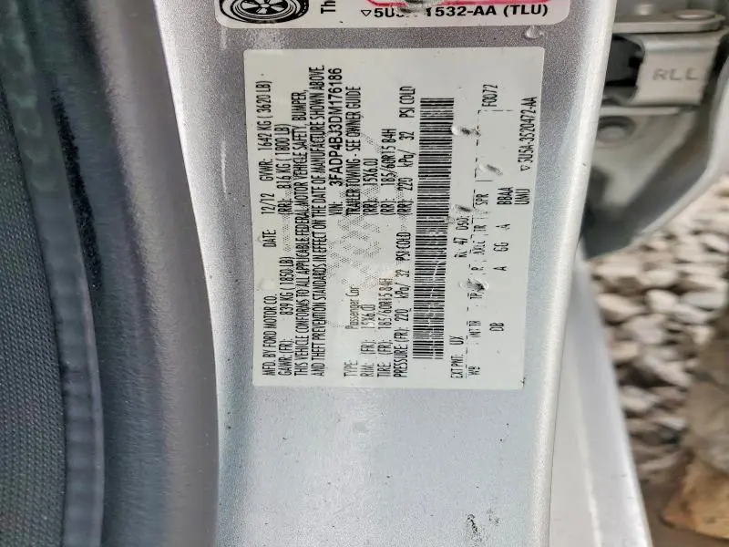 2013 FORD FIESTA SE  