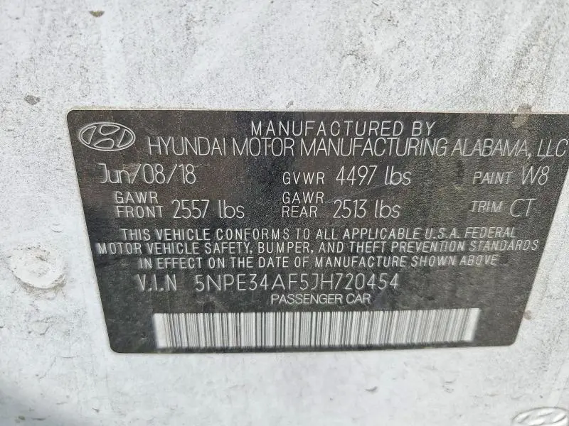 2018 HYUNDAI SONATA SPORT+  