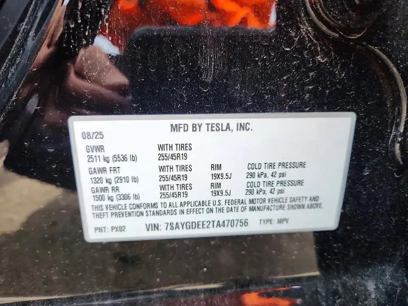 2026 TESLA MODEL Y   