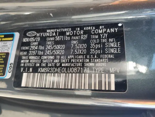 2020 HYUNDAI PALISADE SEL  