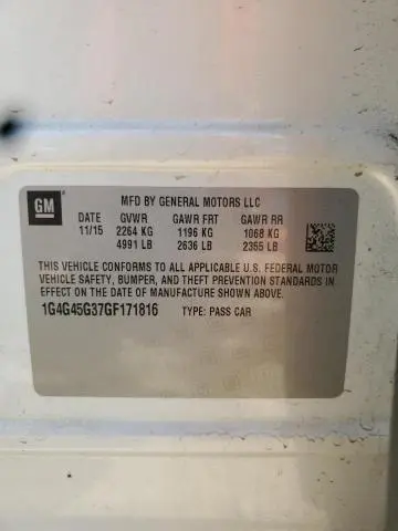 2016 BUICK LACROSSE SPORT TOURING  