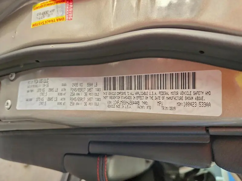 2017 JEEP CHEROKEE TRAILHAWK  