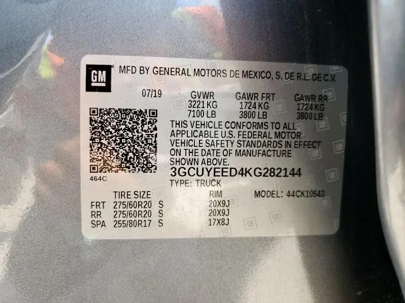 2019 CHEVROLET SILVERADO K1500 RST  