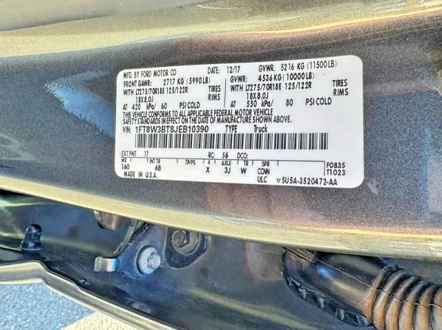 2018 FORD F350 SUPER DUTY  