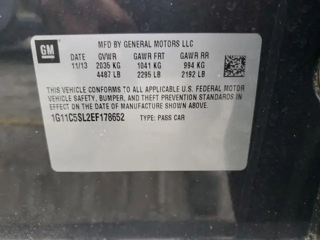 2014 CHEVROLET MALIBU 1LT  