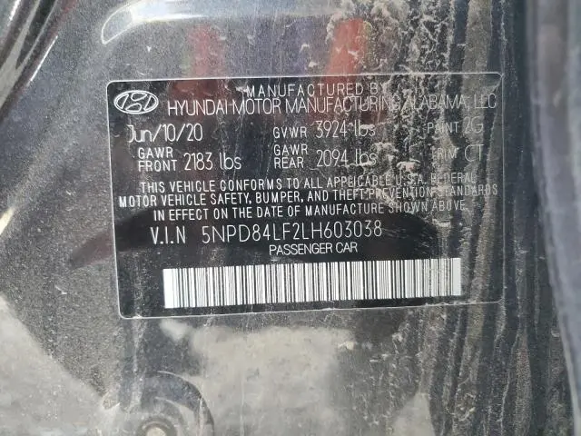 2020 HYUNDAI ELANTRA SEL  