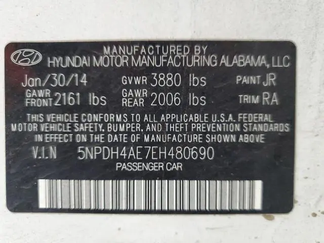 2014 HYUNDAI ELANTRA SE  