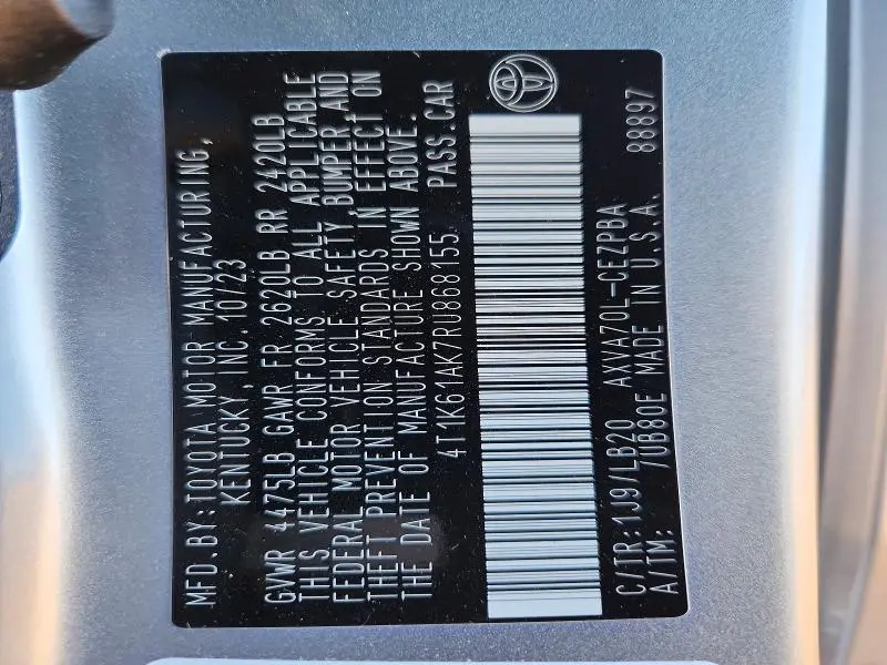 2024 TOYOTA CAMRY XSE  
