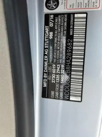 2017 MERCEDES-BENZ S 550  