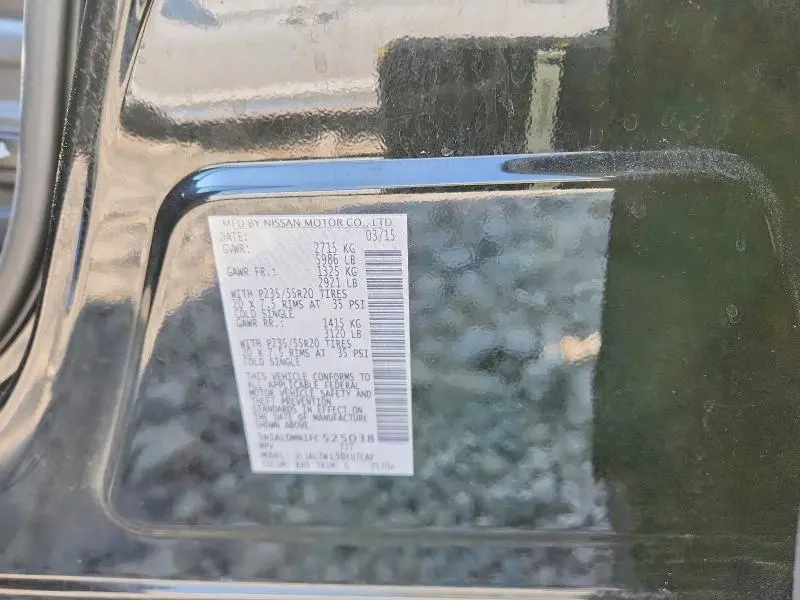 2015 INFINITI QX60 BASE  