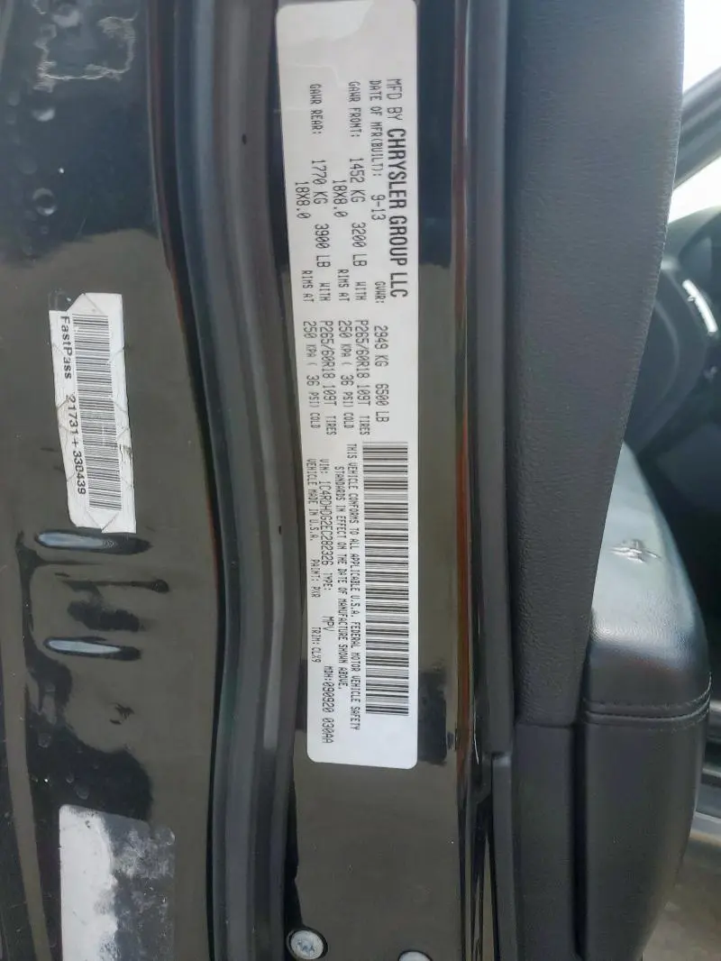 2014 DODGE DURANGO LIMITED  