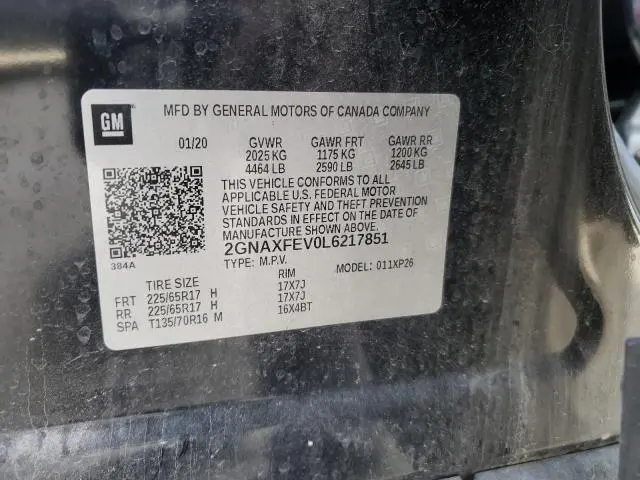 2020 CHEVROLET EQUINOX   