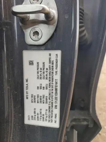 2021 TESLA MODEL 3   