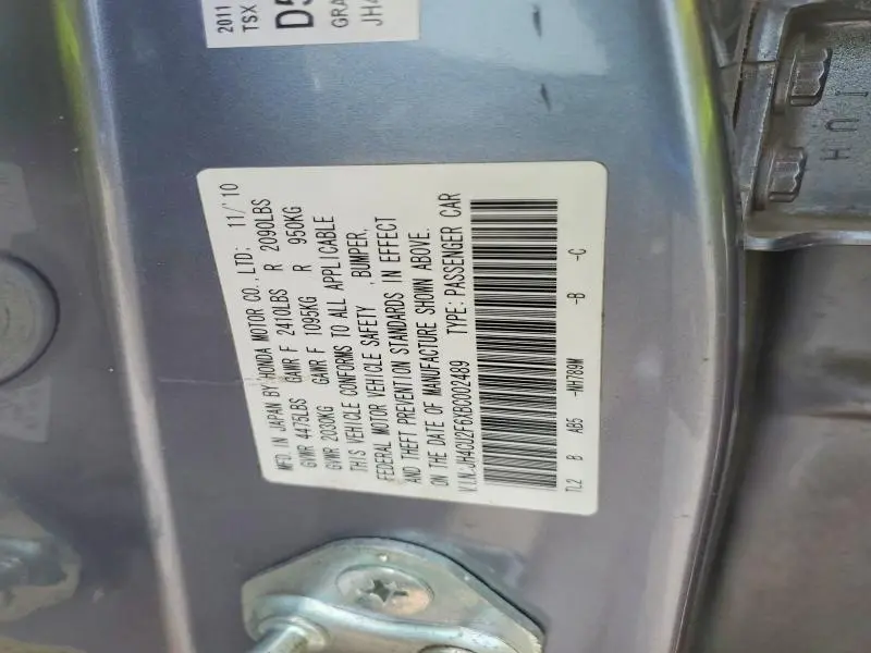 2011 ACURA TSX   