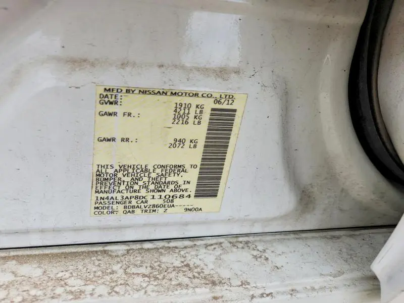 2013 NISSAN ALTIMA 2.5  