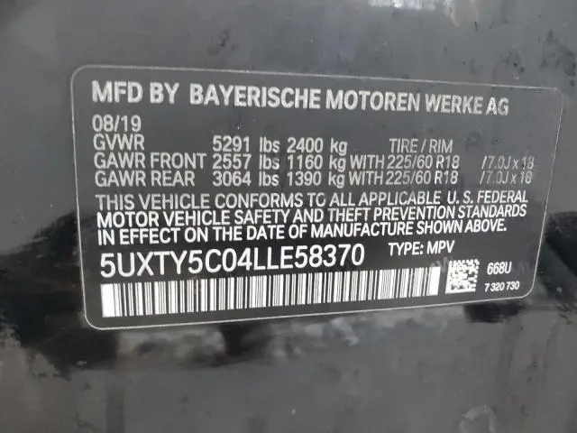 2020 BMW X3 XDRIVE30I  