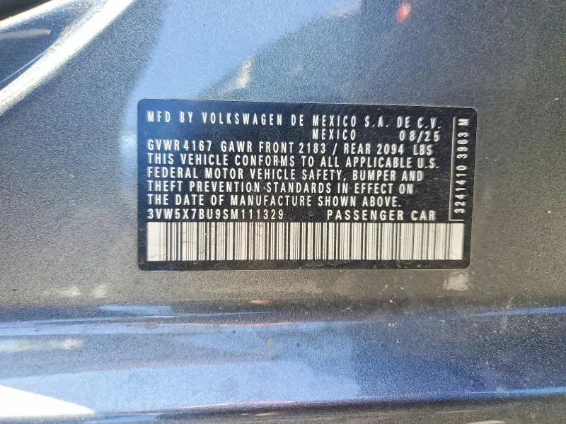 2025 VOLKSWAGEN JETTA S  