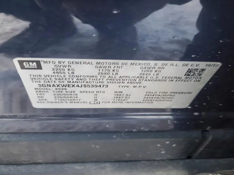 2018 CHEVROLET EQUINOX PREMIER  