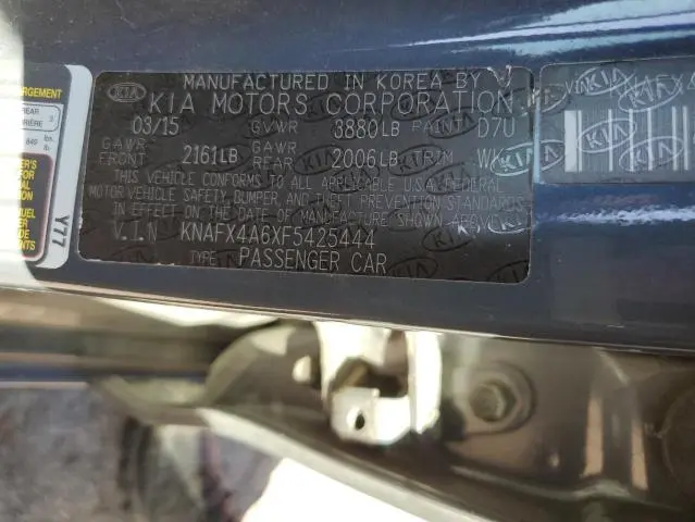 2015 KIA FORTE LX  