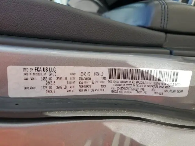 2015 DODGE DURANGO LIMITED  