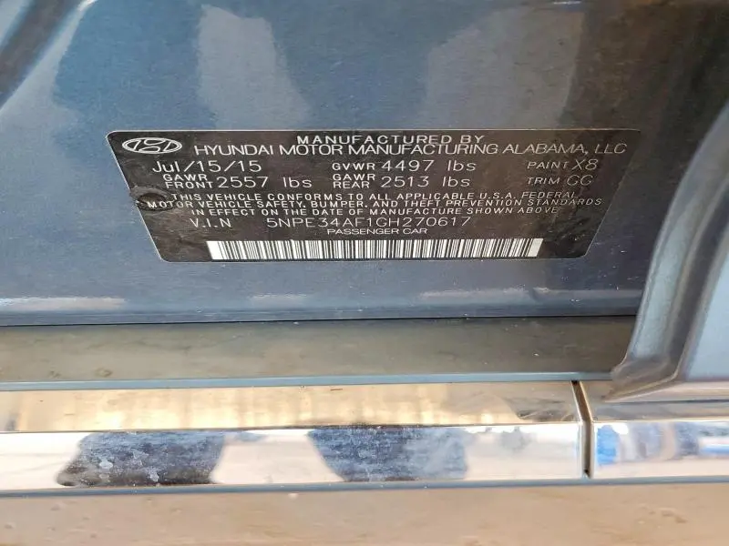 2016 HYUNDAI SONATA SPORT  