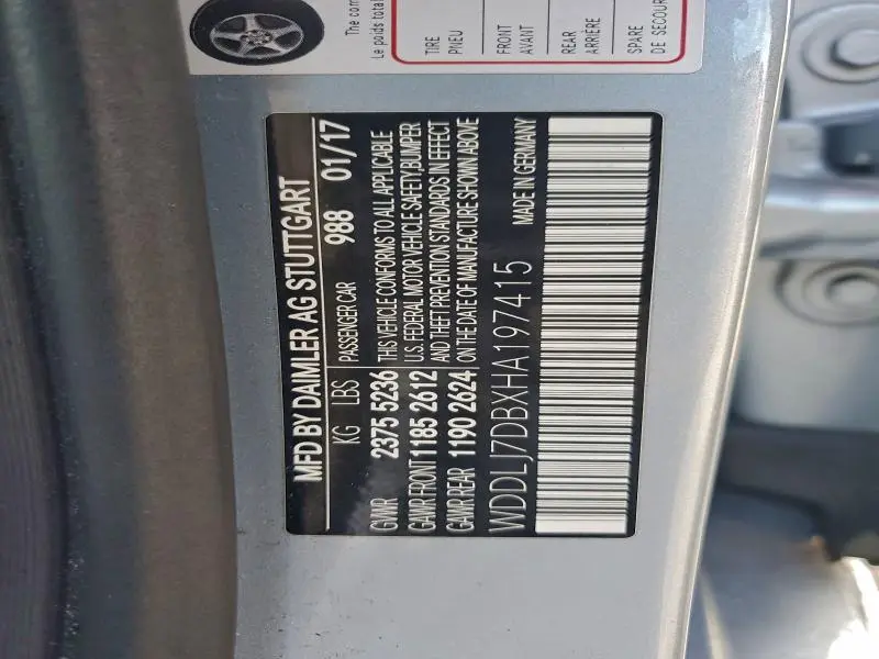 2017 MERCEDES-BENZ CLS 550  