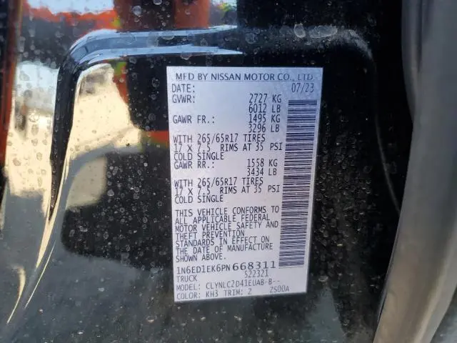 2023 NISSAN FRONTIER S  