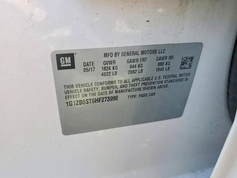 2017 CHEVROLET MALIBU LS  