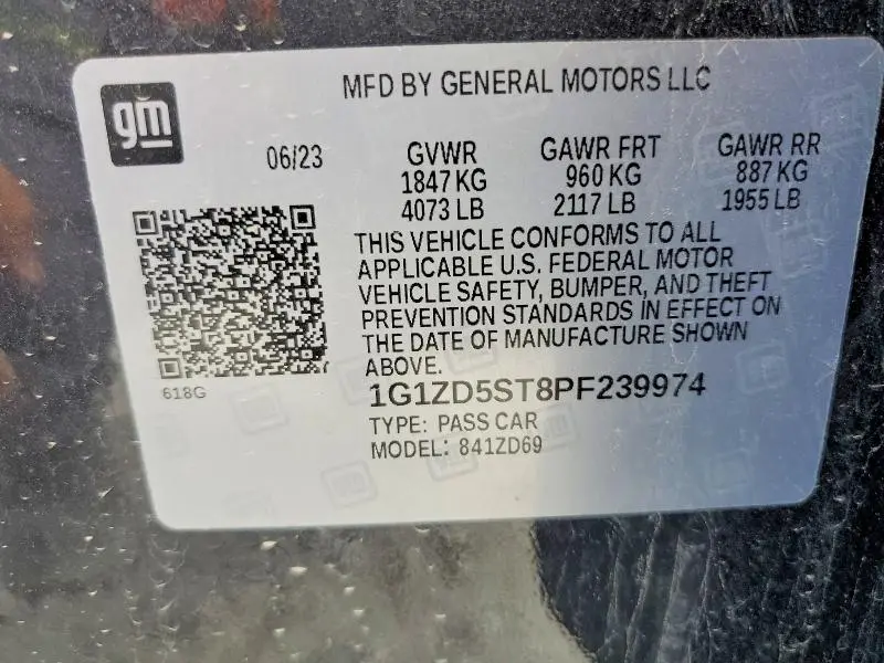 2023 CHEVROLET MALIBU LT  