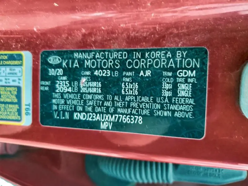 2021 KIA SOUL LX  