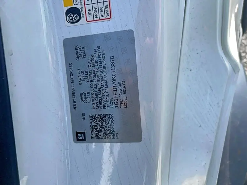 2019 CHEVROLET CAMARO SS  