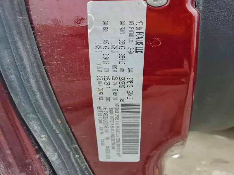 2020 DODGE GRAND CARAVAN GT  