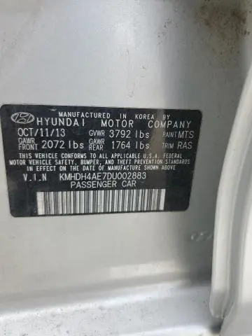 2013 HYUNDAI ELANTRA GLS  