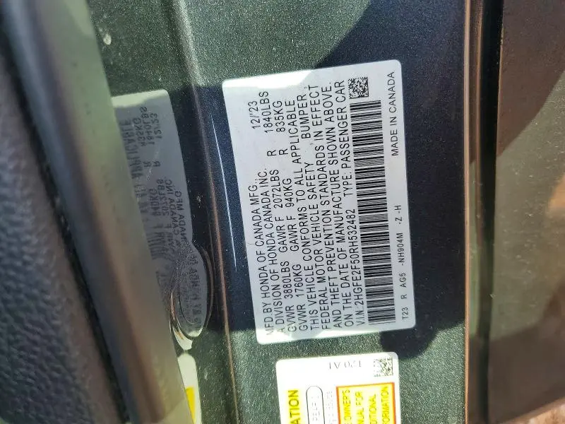 2024 HONDA CIVIC SPORT  