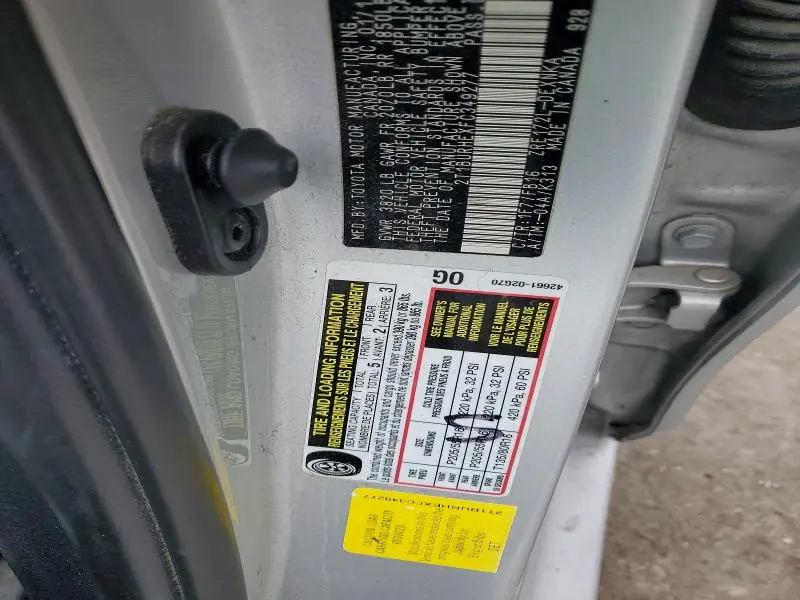 2015 TOYOTA COROLLA L  