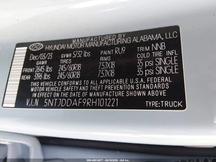 2024 HYUNDAI SANTA CRUZ XRT